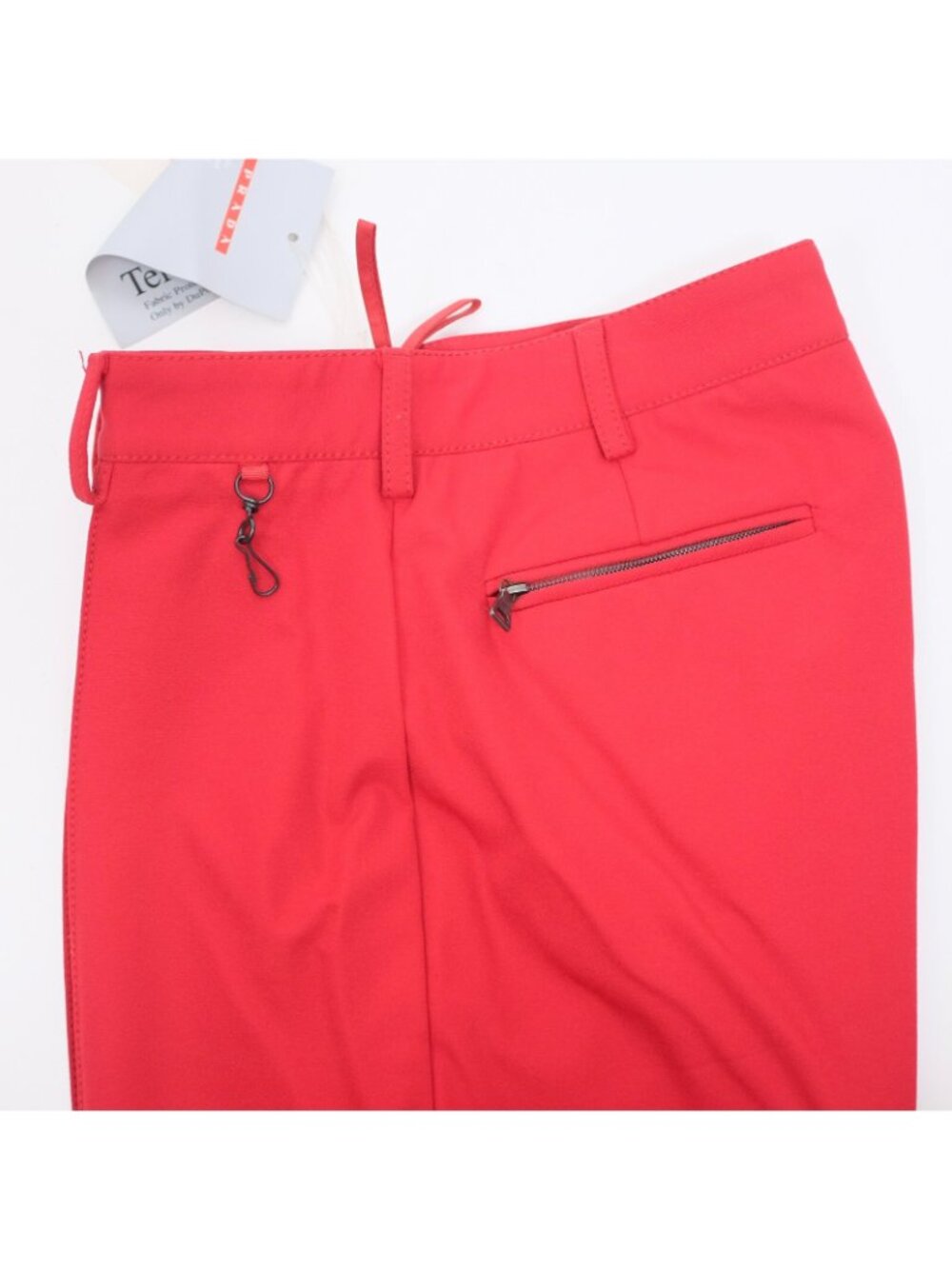 New PRADA Sport 40 US 2 pants leggings Teflon sock foot red - Picture 7 of 11
